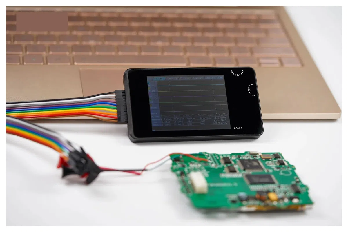 Analyseur logique numérique DSO LA104, écran 2,8 Pouces, oscilloscope 4 canaux, SPI IIC UART, programmable, fréquence d'échantillonnage maximale de 100 MHz/z