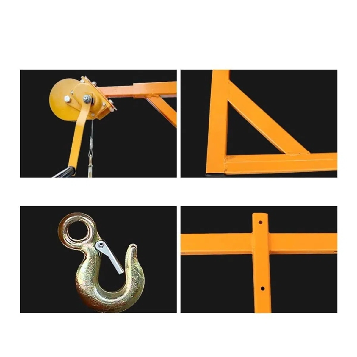 Outil de levage pour installation de climatisation, treuil manuel et grue de levage pour démonter les unités extérieures, support de treuil autobloquant de 10 m