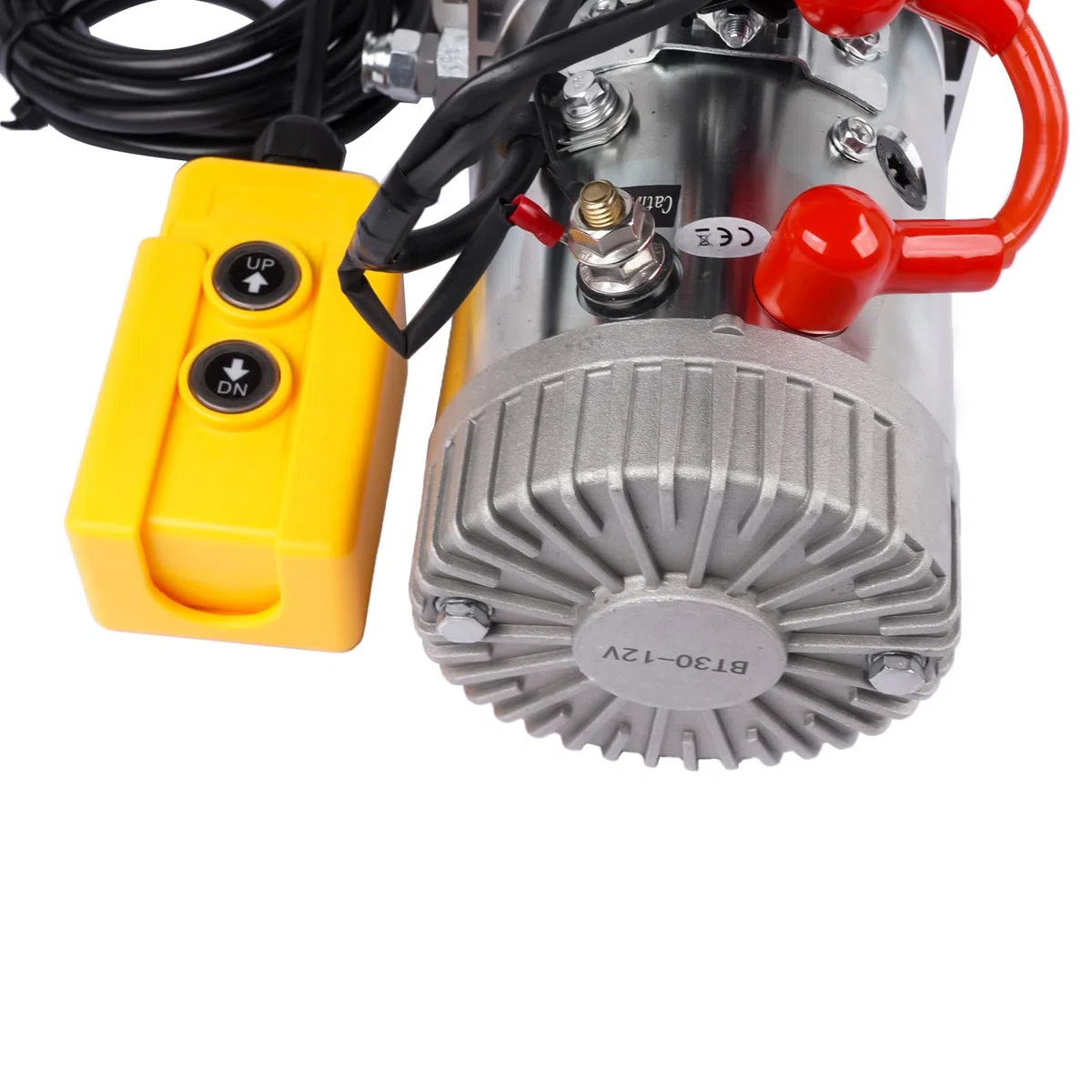 Pompe hydraulique 8 litres 12 V remorque camion camion benne basculante plastique compatible avec hayons de camion, nivellement de camping-car, élévateurs à ciseaux, camions à benne basculante GLOSSY