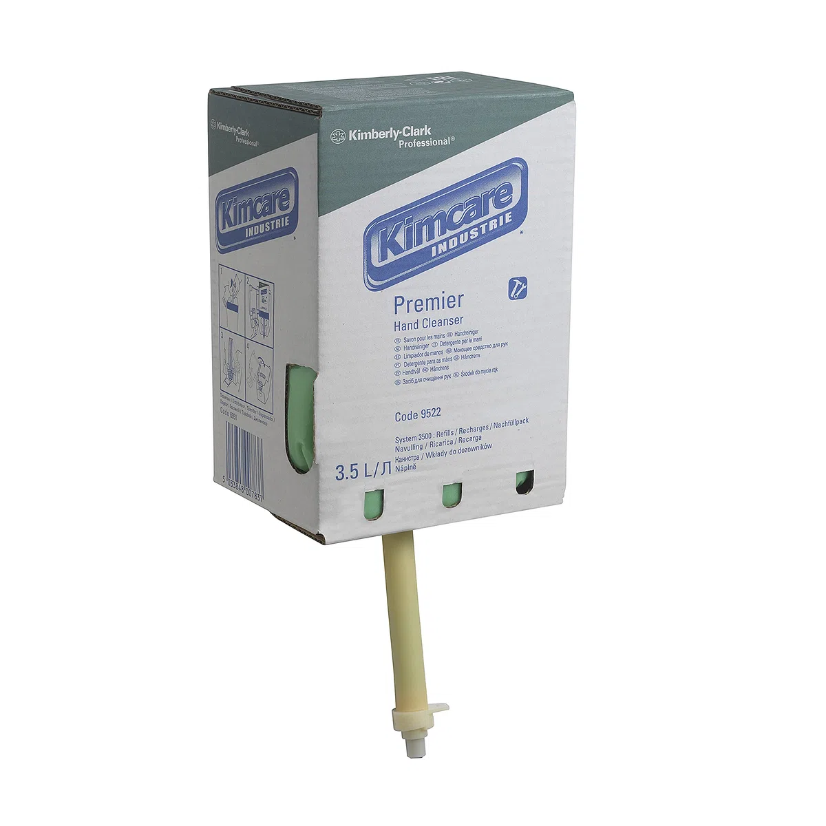 Industrie Premier Nettoyant pour les mains 9522 Vert 2 x 3,5 l (7 litres au total)
