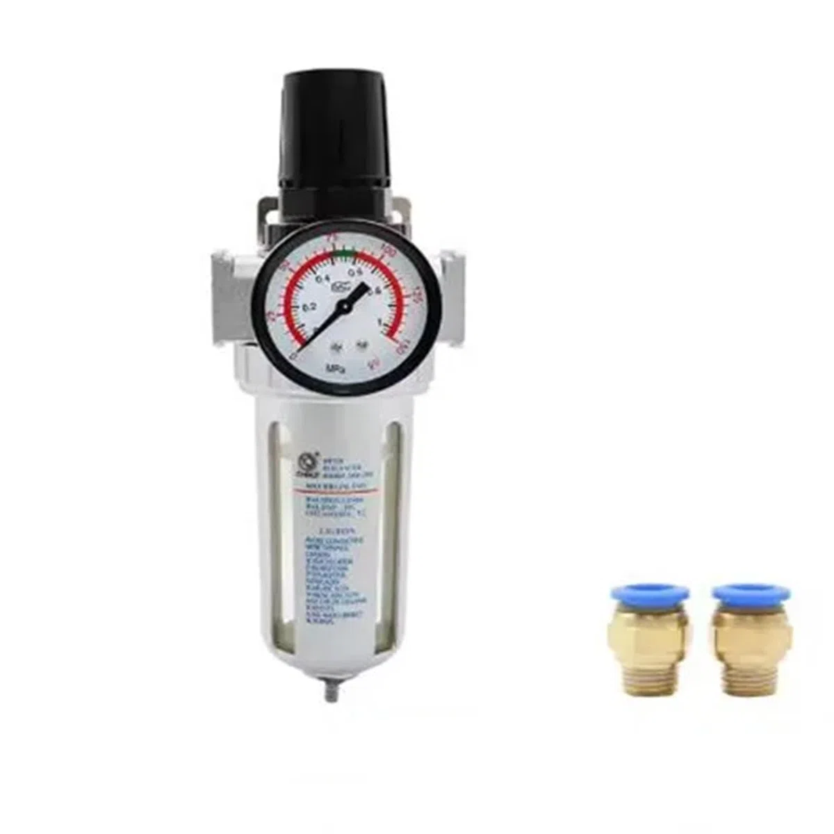 1 régulateur de filtre à air SFC-400 SFC-300 SFC-200 pour compresseur d'air, séparateur d'huile, eau, siphon de filtre, régulateur de vidange automatique (SFR avec PC 8 mm, -200)