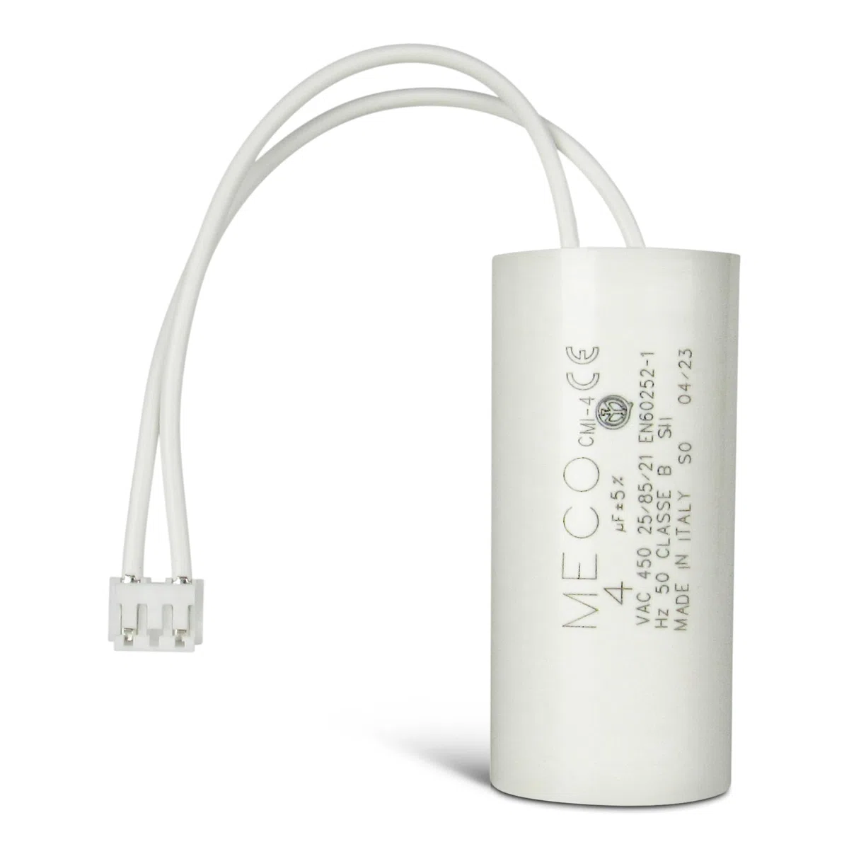 Condensateur 4 µF Spécial volet roulant BUBENDORFF à 2 fils + connecteur - GARANTIE 2 ans