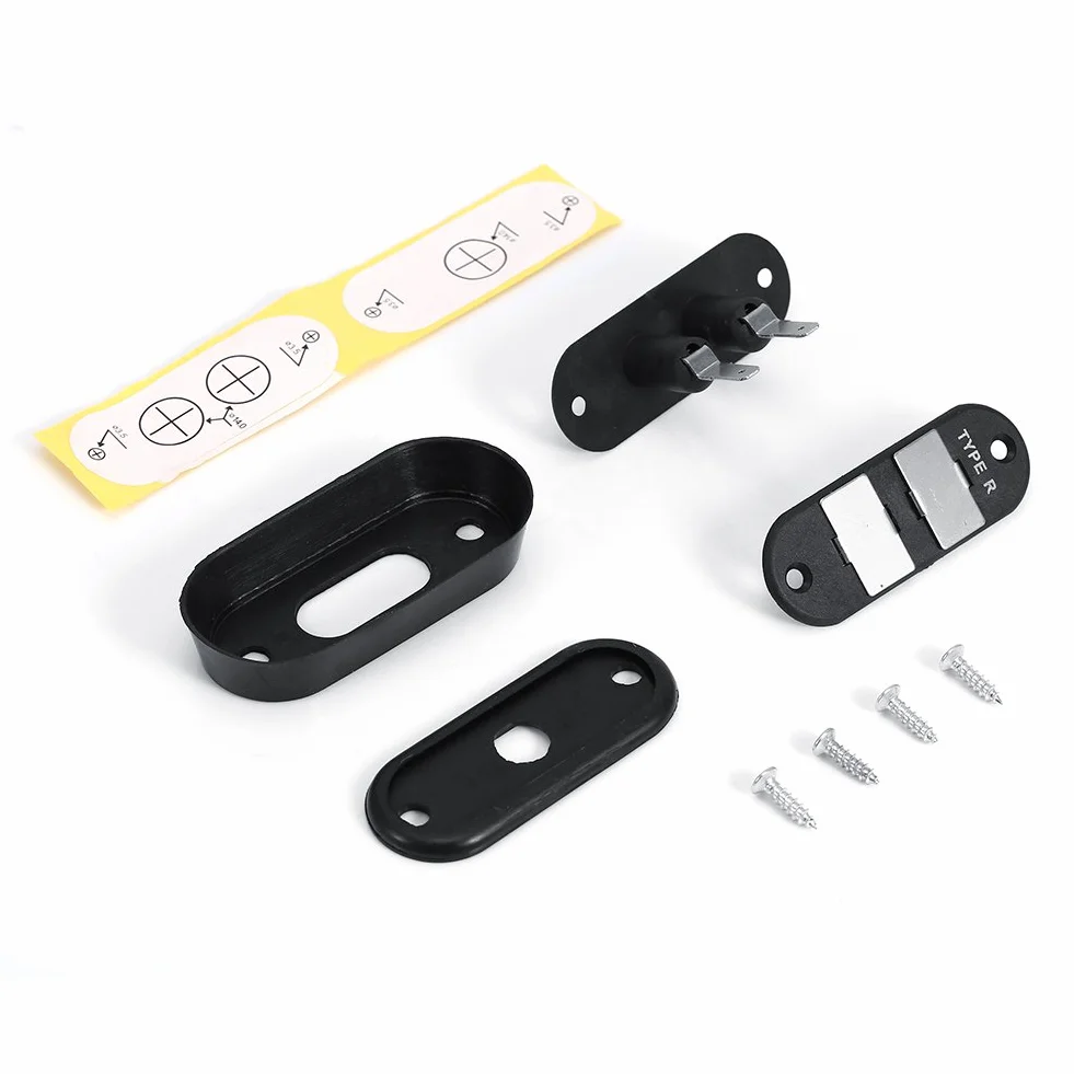 Interrupteur de de porte coulissante, interrupteur de de porte coulissante pour systèmes de verrouillage central d'alarme de camion de voiture automatique, noir