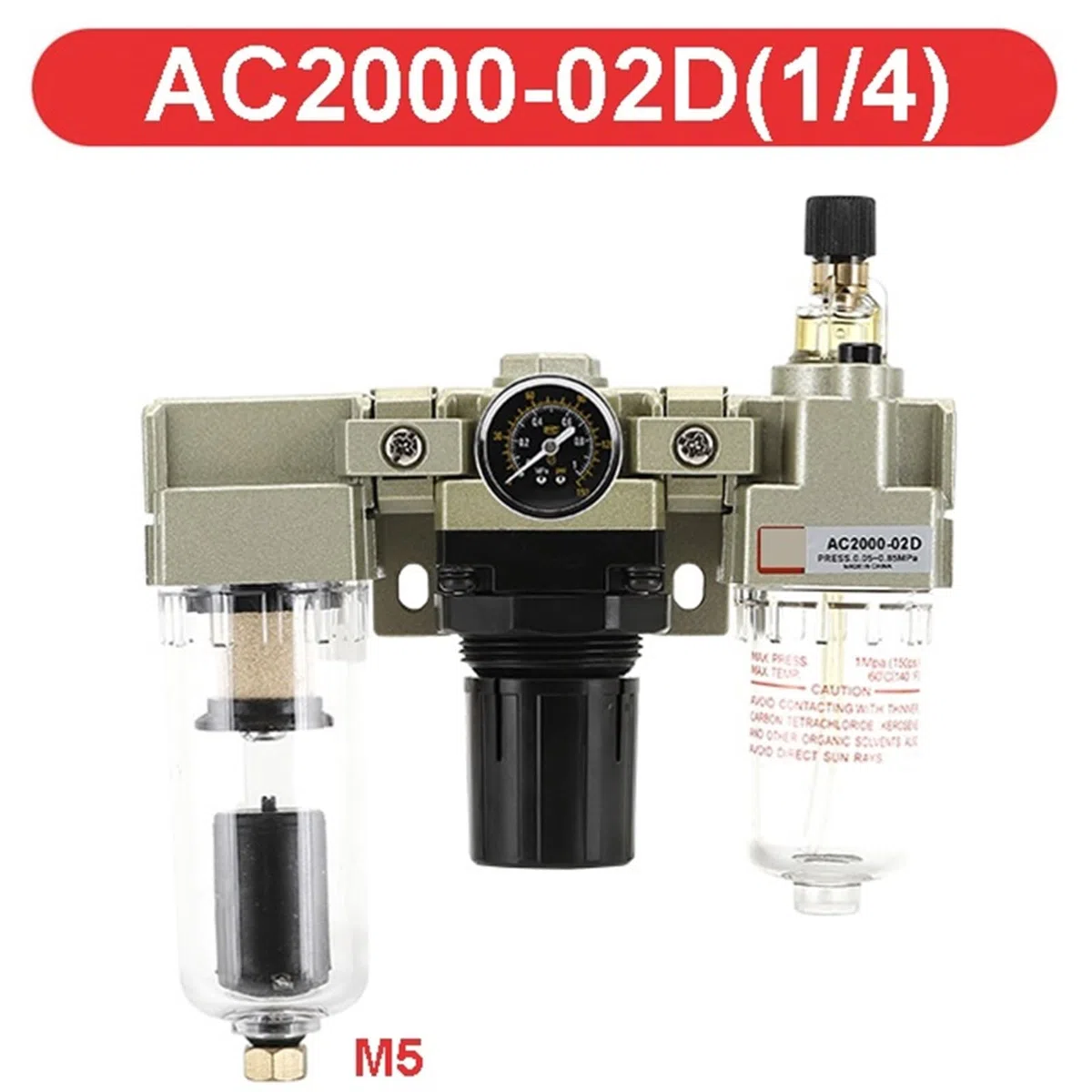 Piège séparateur d'huile et d'eau G3/8, for compresseur d'air, régulateur de pression, filtre pneumatique, 1 pièce, AC3010-02 AC3010-03(AC2000-02D)