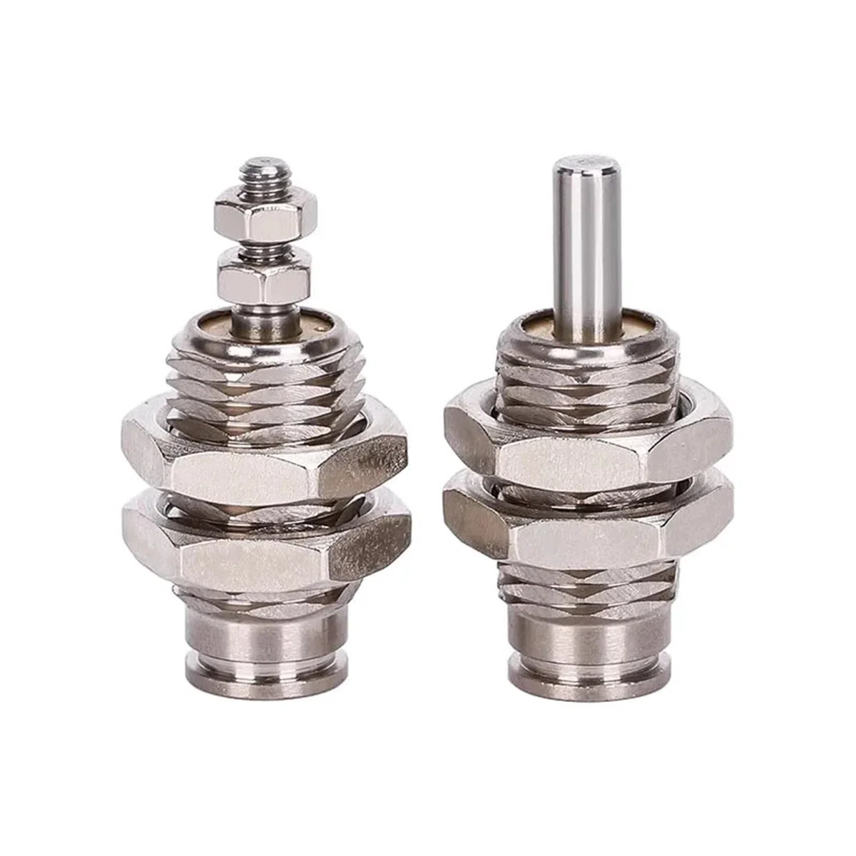 Lot de 5 Mini-vérins pneumatiques CJPB 6/10/15, à Simple Effet, Course de 5, 10, 15 et 20 mm(CJPB6x10,No External Thread-B)