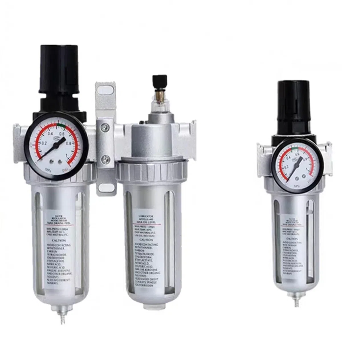 1 régulateur de filtre à air SFC-400 SFC-300 SFC-200 pour compresseur d'air, séparateur d'huile, eau, siphon de filtre, régulateur de vidange automatique (SFR avec PC 8 mm, -200)
