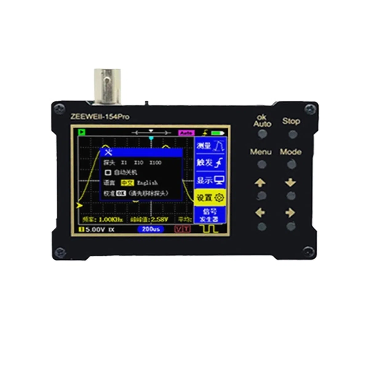Oscilloscope numérique DSO154Pro, résolution 320 x 240, écran Couleur TFT 2,4 Pouces, fréquence d'échantillonnage 40 MSa/s, générateur de signaux(18M Bandwidth)