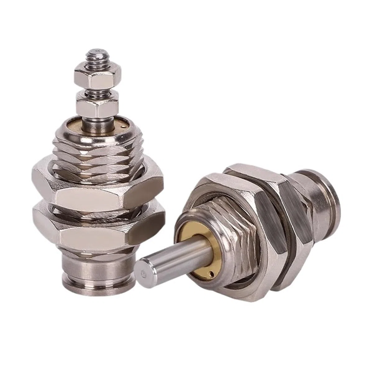 Lot de 5 Mini-vérins pneumatiques CJPB 6/10/15, à Simple Effet, Course de 5, 10, 15 et 20 mm(CJPB6x10,No External Thread-B)