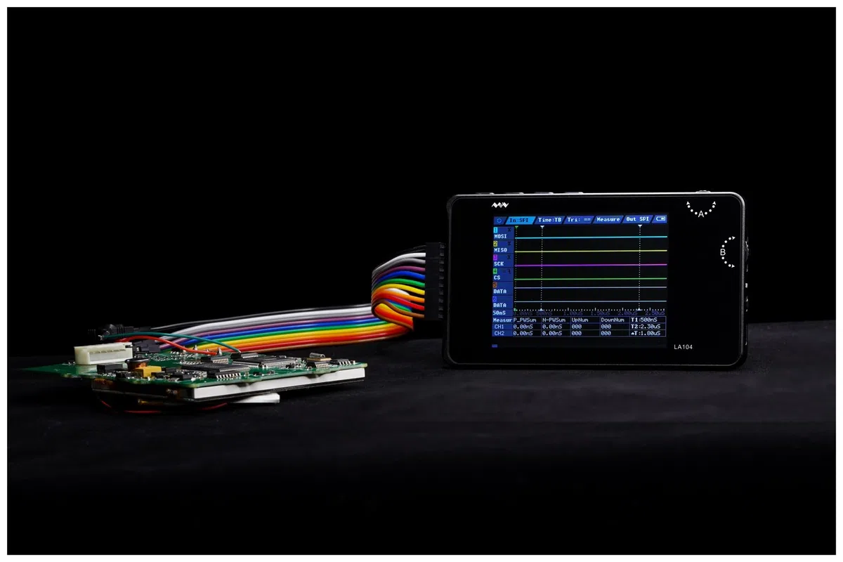 Analyseur logique numérique DSO LA104, écran 2,8 Pouces, oscilloscope 4 canaux, SPI IIC UART, programmable, fréquence d'échantillonnage maximale de 100 MHz/z