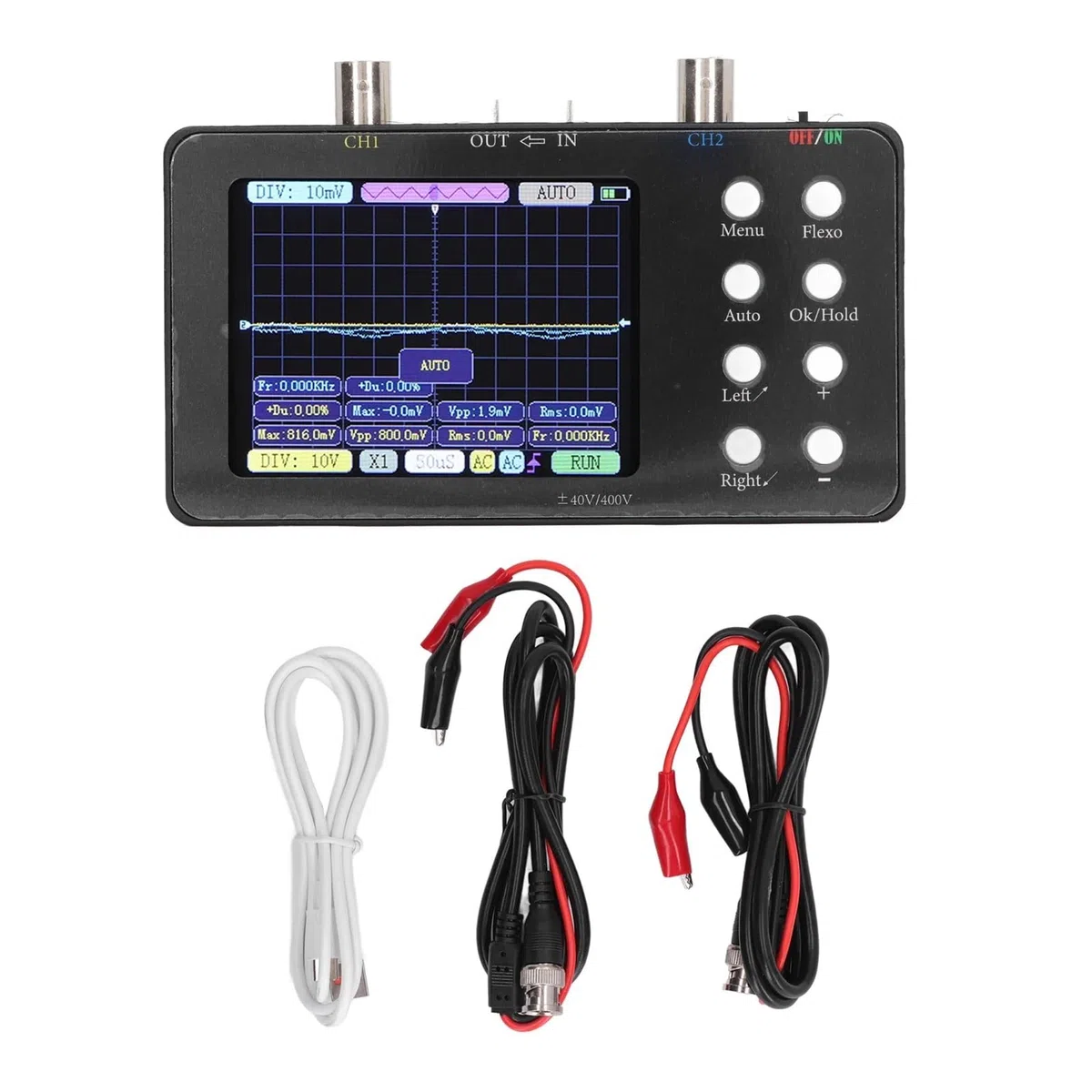 Oscilloscope numérique Portable, mémoire de 20 KO, Forme d'onde Compressible, Parfait for Une Utilisation Industrielle