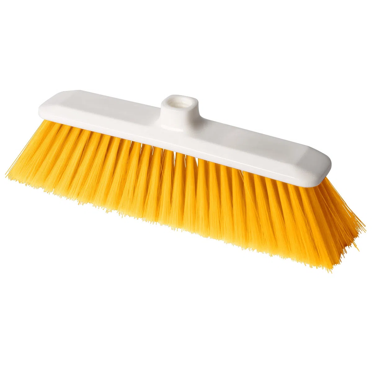 La Briantina Balai HACCP hygiénique pour Environnement et Contact avec Aliments 28 cm, Non Toxique et stérilisable, Poils Doux, Code Couleur Jaune