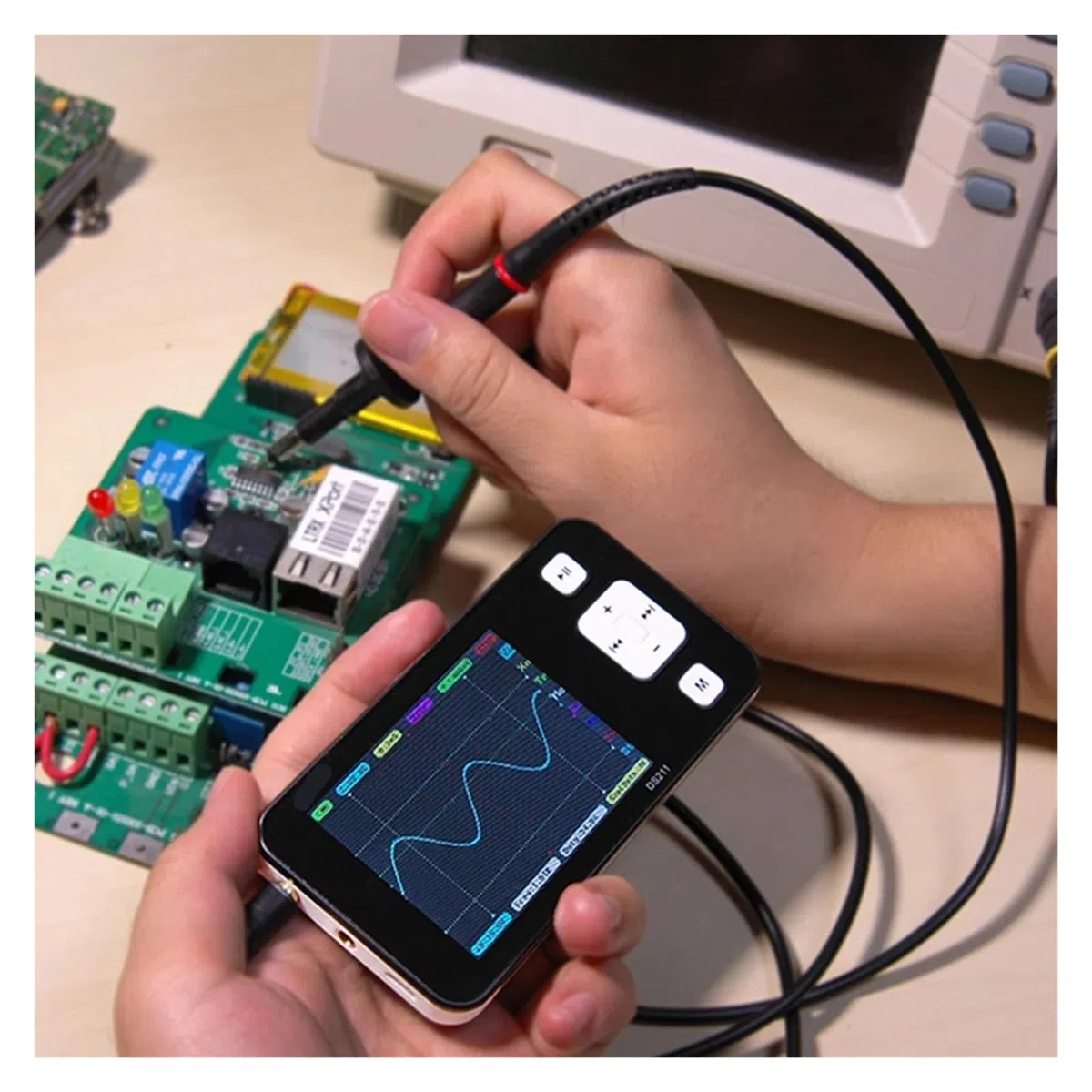 Oscilloscope numérique Portable Professionnel de Poche DS211, 1 Canal, Haute Vitesse, for la réparation de Jouets électroniques, de modèles RC et de Circuits