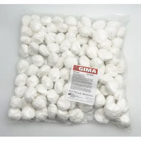 Gima 35017 Gaze, coton, rond, 50 mm de diamètre, Lot de 1000