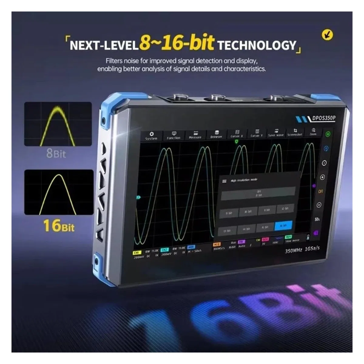 Oscilloscope Double Canal Hautes Performances 350MH/z for Analyses complexes