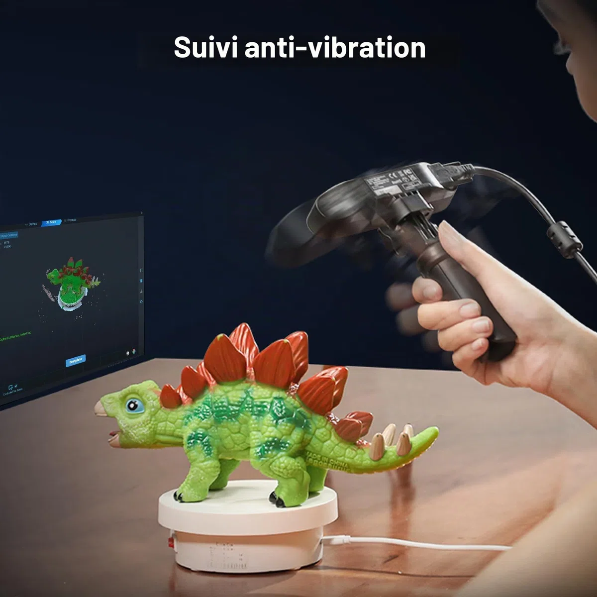 Creality CR-Scan Ferret Pro Scanner 3D pour impression 3D avec scan sans fil et suivi anti-tremblement, mise à niveau pour une numérisation rapide en couleur, précision de 0,1 mm, pour iOS, Android
